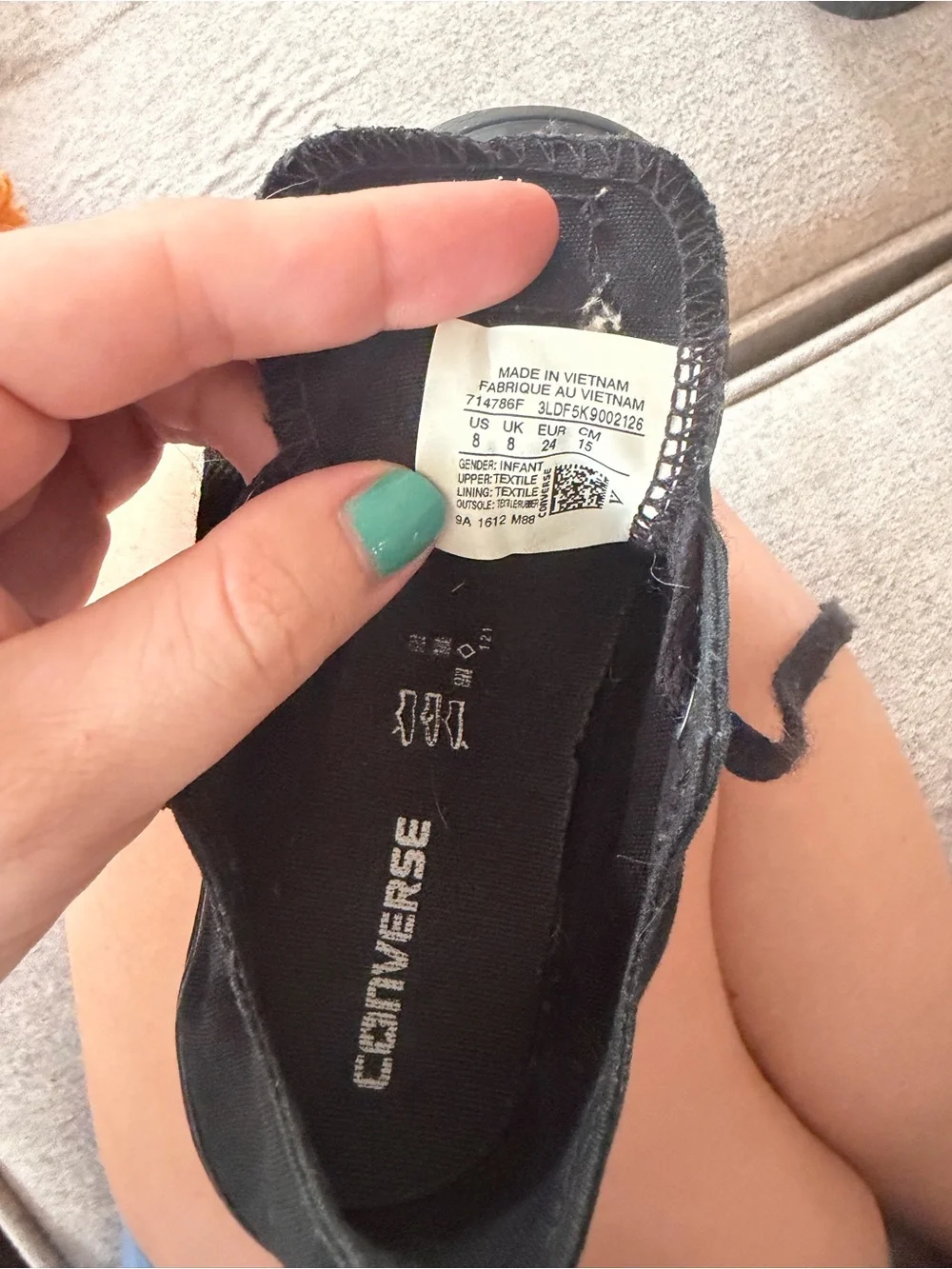 Kids Black Converse
